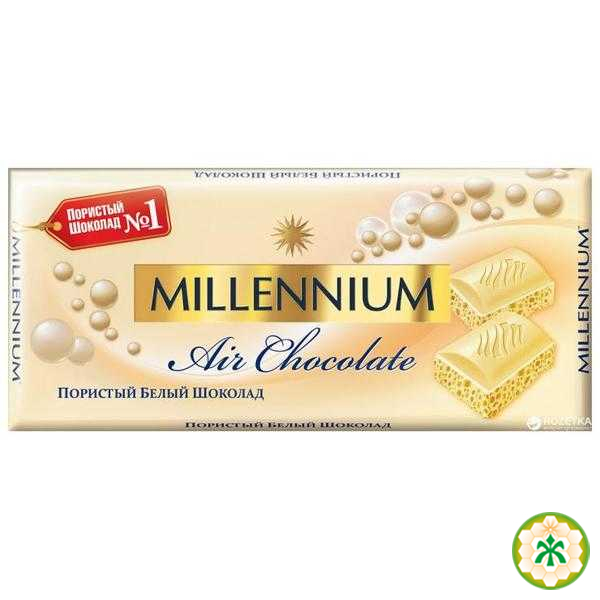 Шоколад Millenium білий пористий 85г