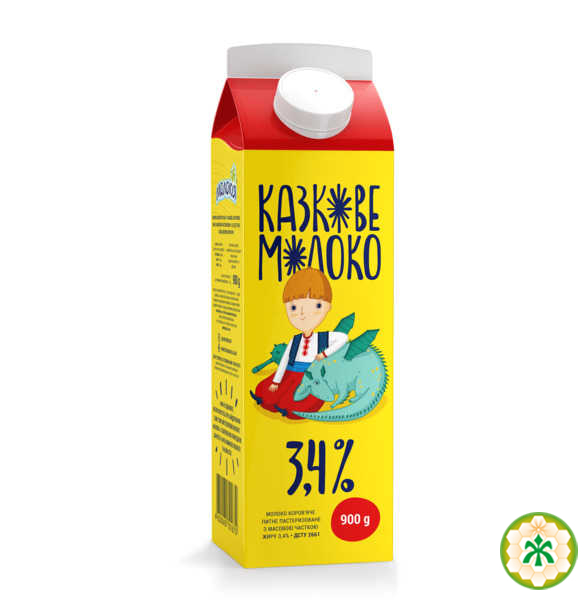 Молоко Молокія Казкове 3,2% 870г